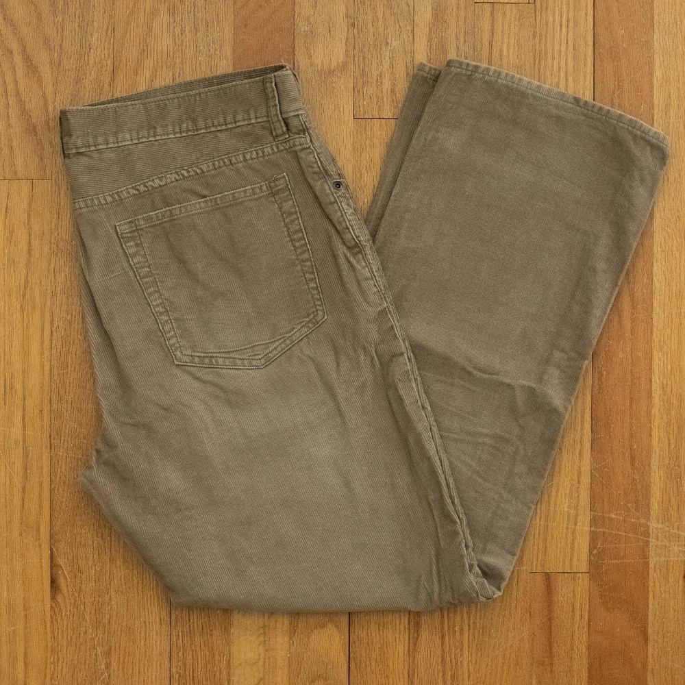 Men J. Crew Corduroy Pants Vintage Bootcut 34x30